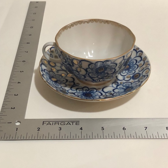 Lomonosov Tea Cup & Saucer Set Winding Twig Collection - Picture 7 of 7